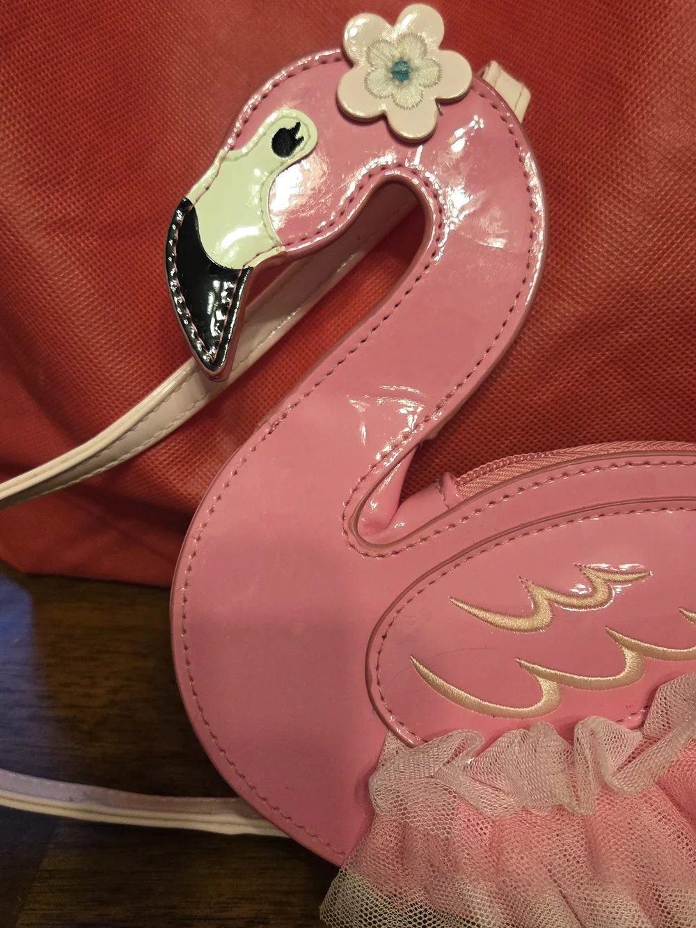 Pink Flamingo Tutu Crossbody Bag for Kids